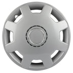 Set of 4 Silver Snap On Full Hub Caps for R13 Tire & Rim (Fits 13")