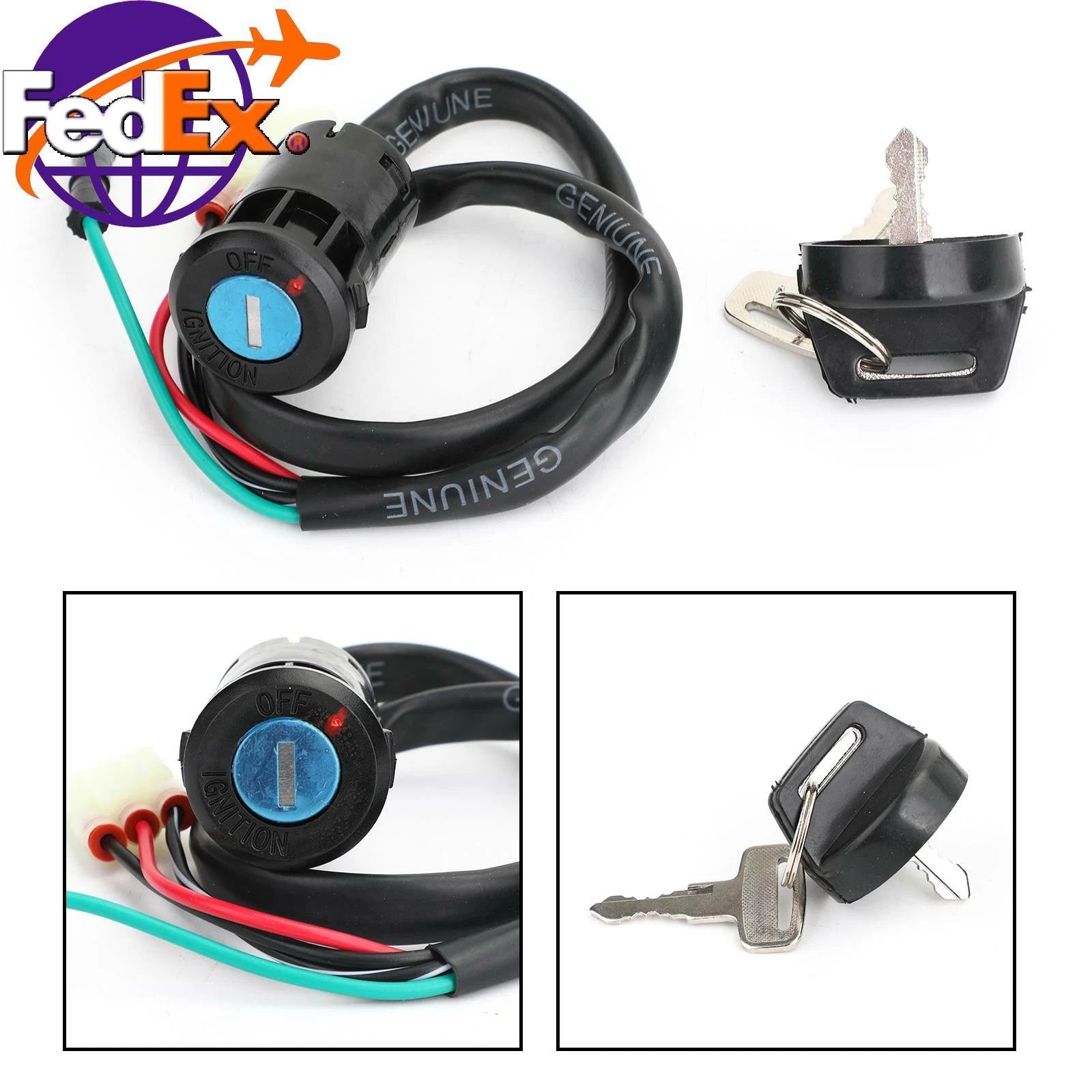 Ignition Key Switch for Honda TRX 400EX Sportrax 400 (1999–2004) 35100-HN1-000