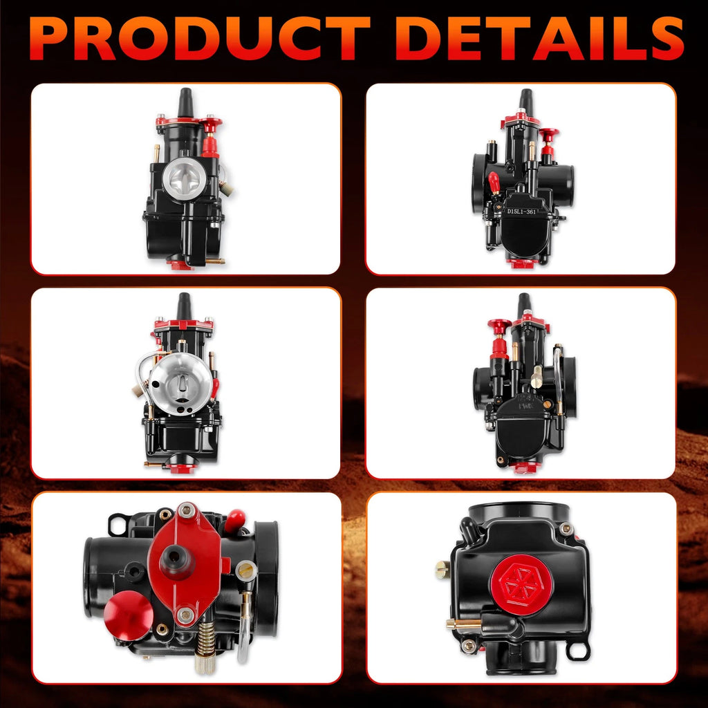 PWK 24mm Racing Carburetor Kit for Dirt Bike ATV Scooter (50cc–80cc)