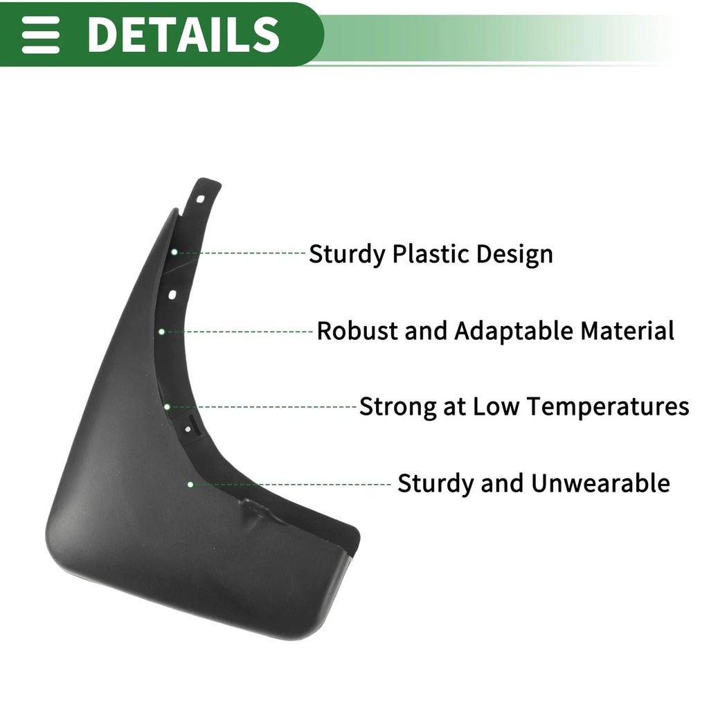 Mud Flaps Splash Guards Set of 4 for Nissan X-Trail (1998)