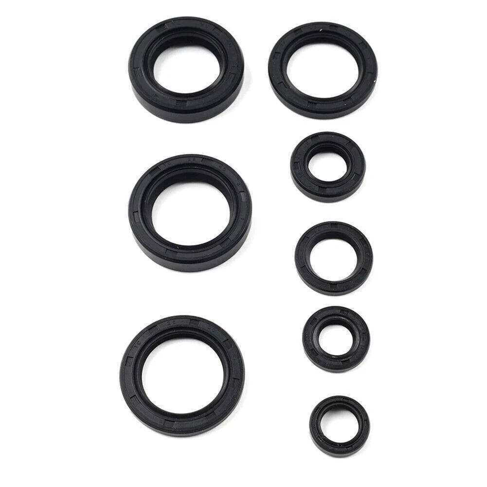 8Pcs Engine Oil Seal Kit for Yamaha DT125 DT175 MX125 MX175 IT175 YZ125 (1974–1983)