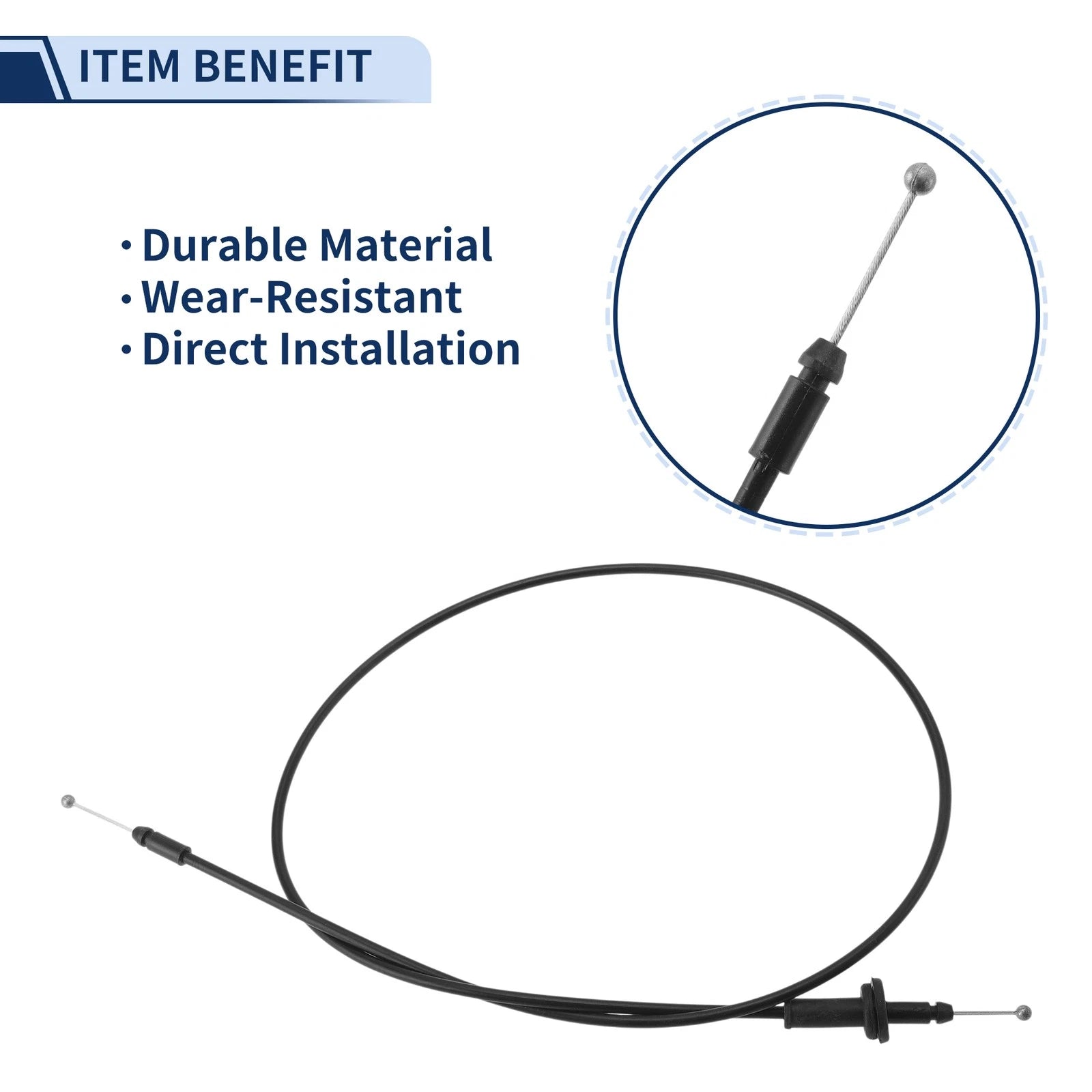 Hood Latch Release Cable for Hyundai Accent (2006–2011) No. 811901E000