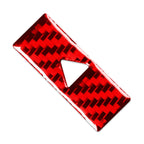 Double Flash Warning Light Panel Cover Trim for Alfa Romeo Giulia (2017–2021) Red