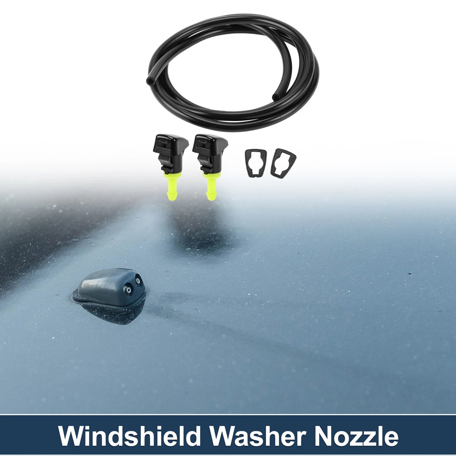 Windshield Washer Nozzle Set with Gasket for Dodge (No. 5303833AA)