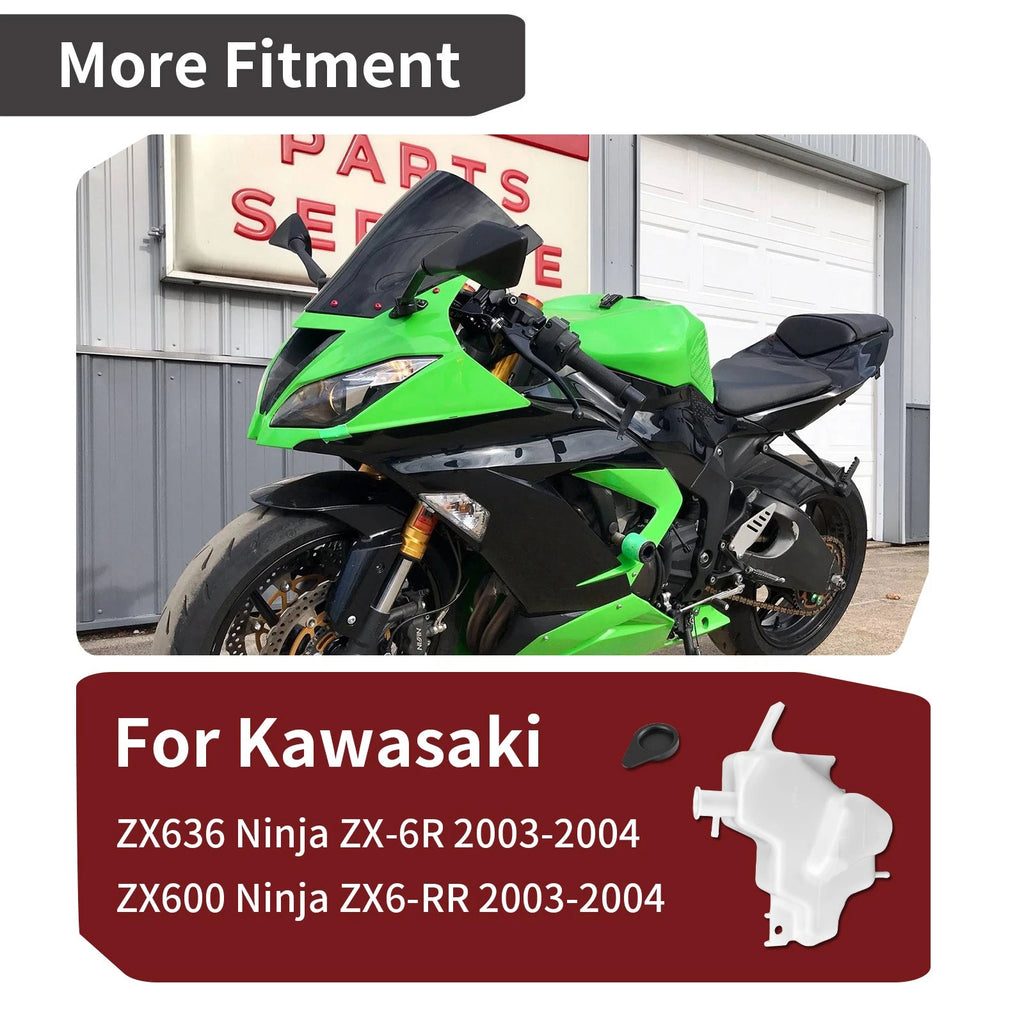 Coolant Reservoir for Kawasaki Ninja ZX6R ZX6RR ZX636C ZX600M ZX600K (2003–2004)
