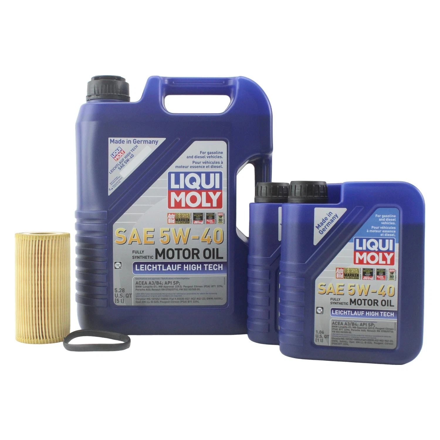 Oil Change Kit 7L Liqui Moly Leichtlauf High Tech 5W-40 for Audi CEPB (2000–2005)