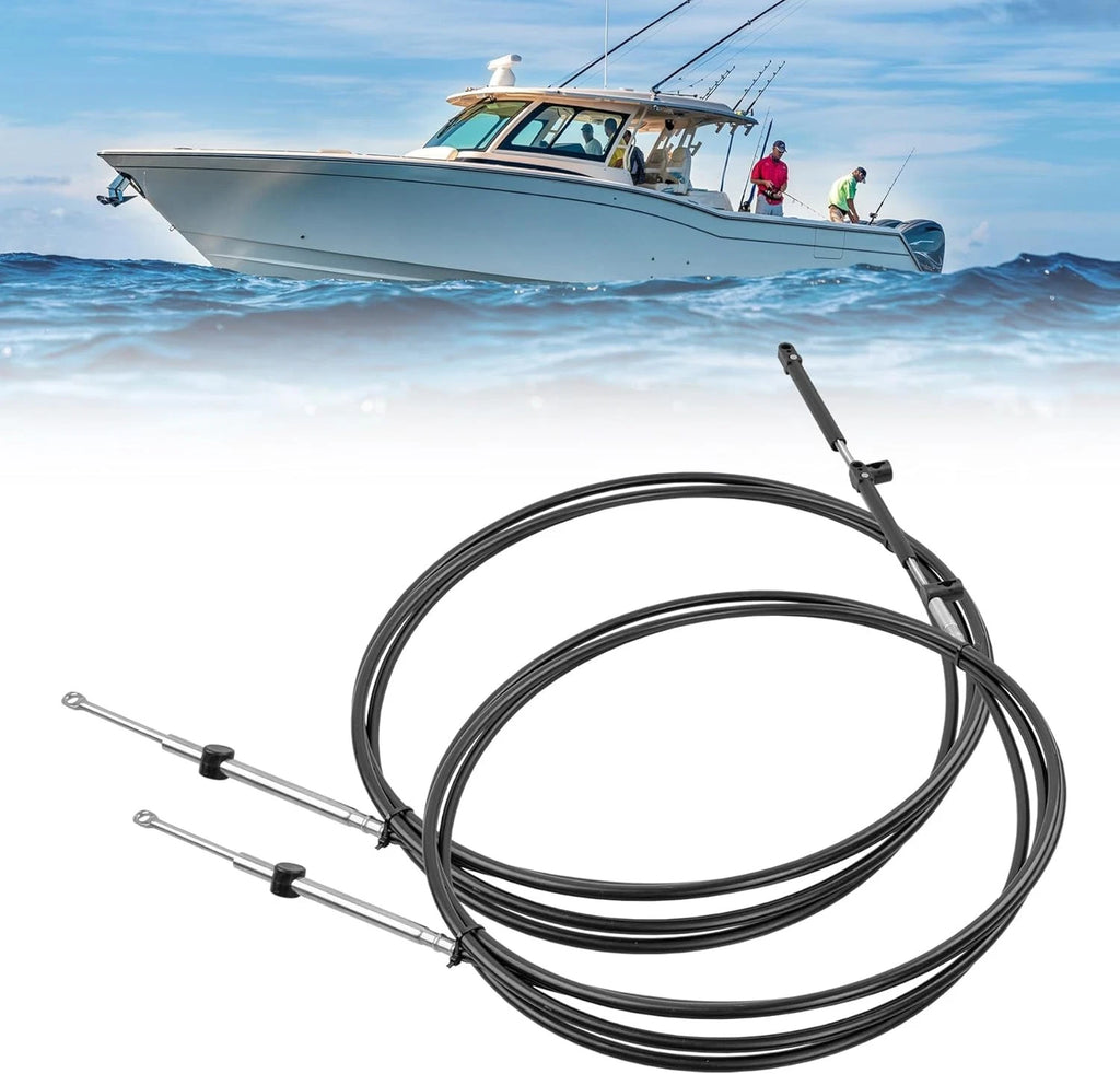 2X Outboard Throttle Control Shift Cables for Mercury Mariner (Gen I)