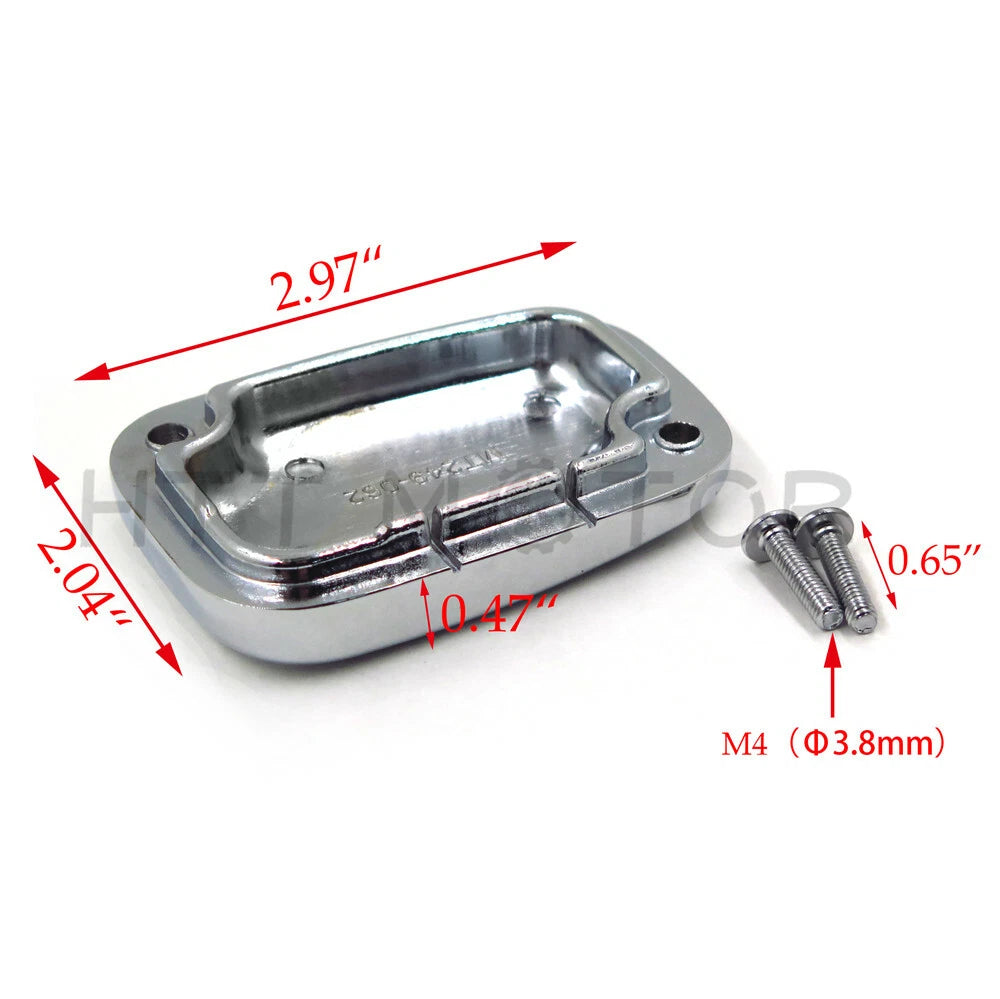 Chrome Front Brake Fluid Reservoir Cap for Harley Touring/Trike (2008–2013)