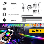 RGB Ambient Strip Lights for Car Atmosphere Decor (Waterproof)