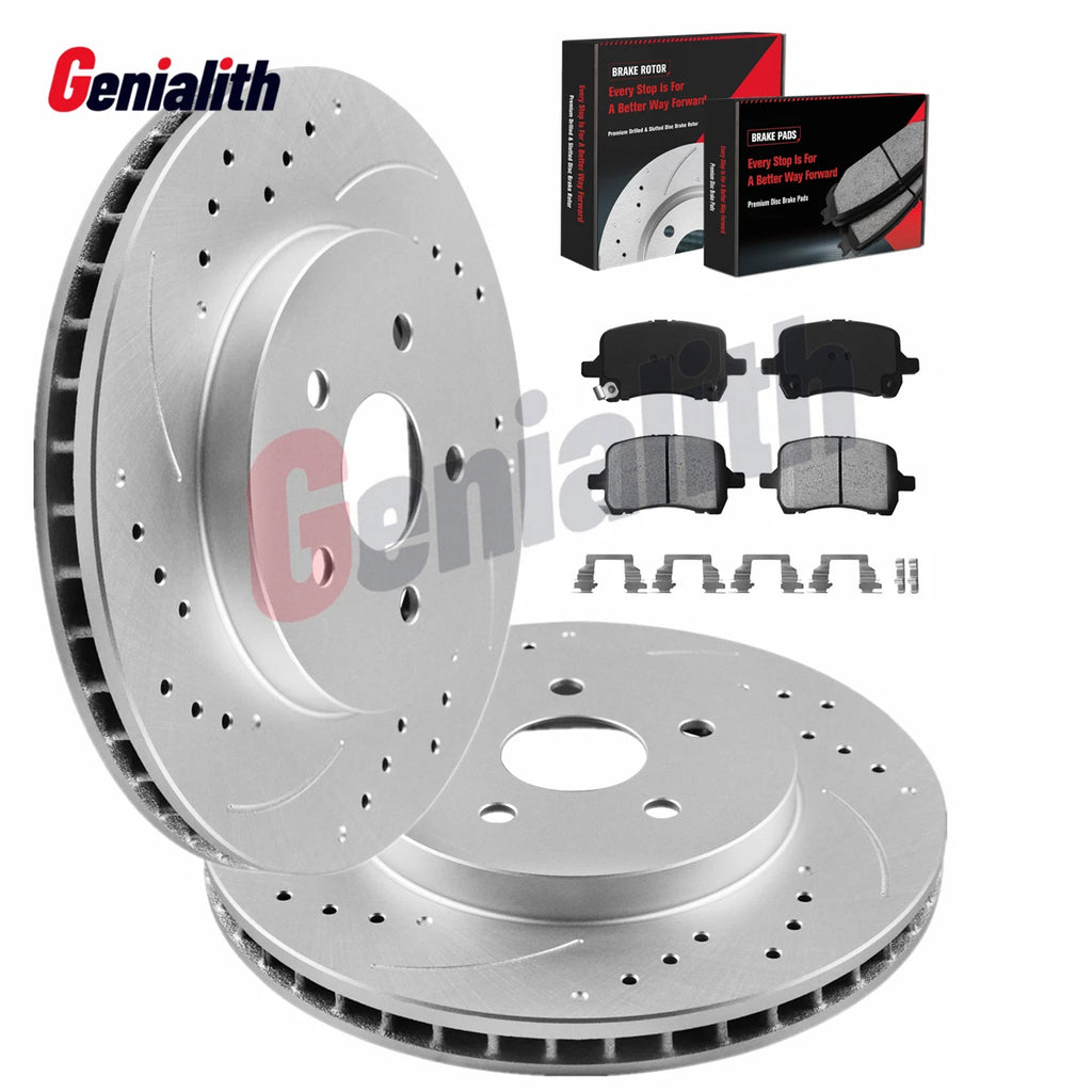 Front Disc Rotors Pads Kit for Chevy Malibu (2009–2012) 11.65'' 296mm