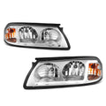 LED DRL Headlight Replacement for Chevy Impala (2000–2005) - Chrome Housing