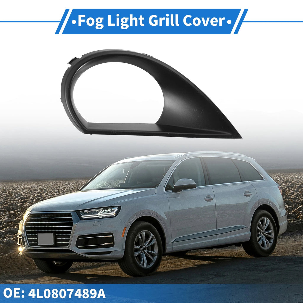 1pc Fog Light Grill for Audi Q7 (2010–2015) No. 4L0807489A ABS Black