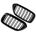 2 x Double Bridge Radiator Grille for BMW 5 Series G30 G31 (2017-2019)