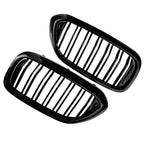 2 x Double Bridge Radiator Grille for BMW 5 Series G30 G31 (2017-2019)