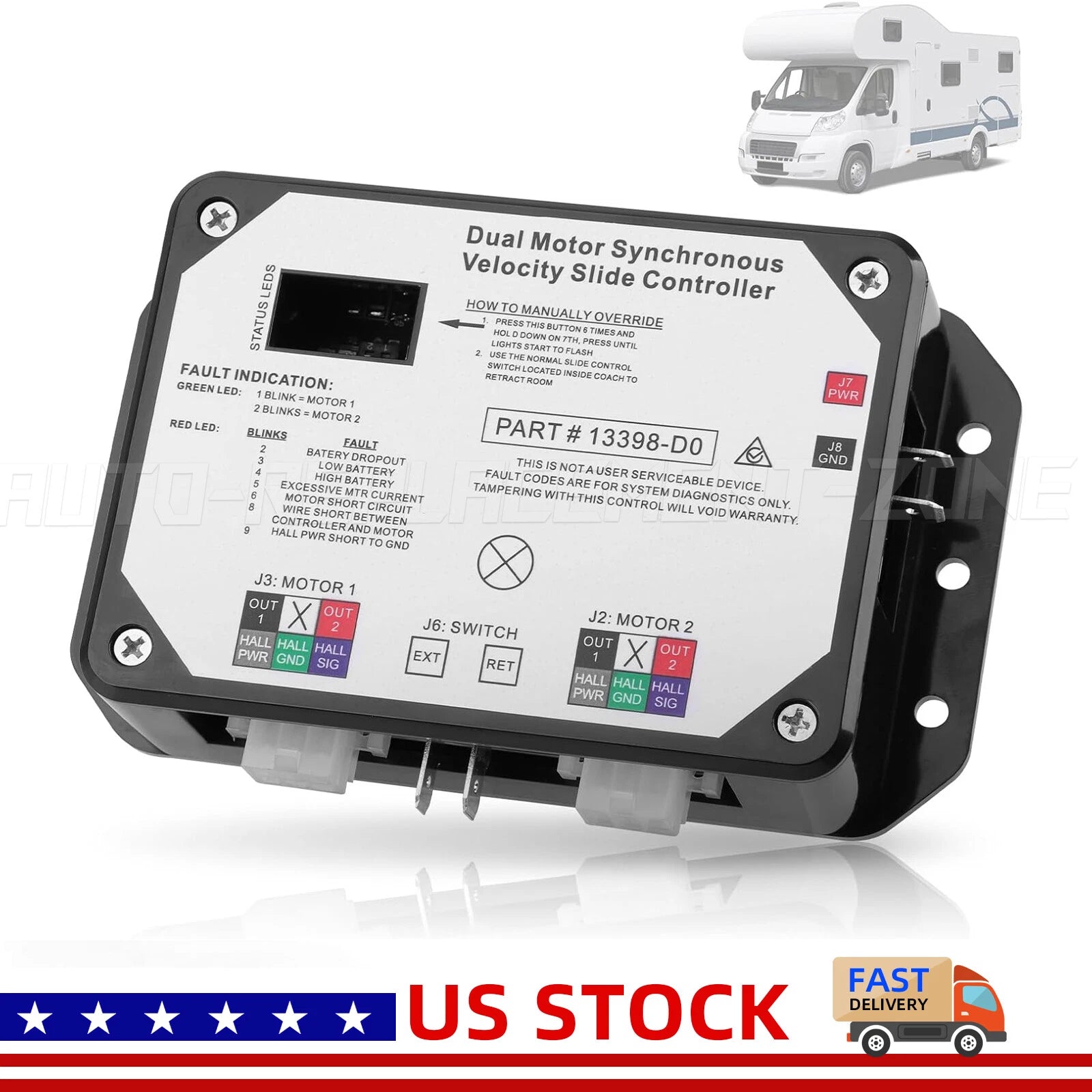 Lippert 13398-D0 Dual Motor Synchronous Slide Controller for V-Sync II