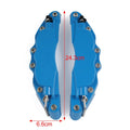2X Metal Style Disc Brake Caliper Covers for Universal Fit (Red)