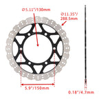 Front Solid Brake Disc Rotor for Kawasaki Ninja 250R EX250 (2008–2012)