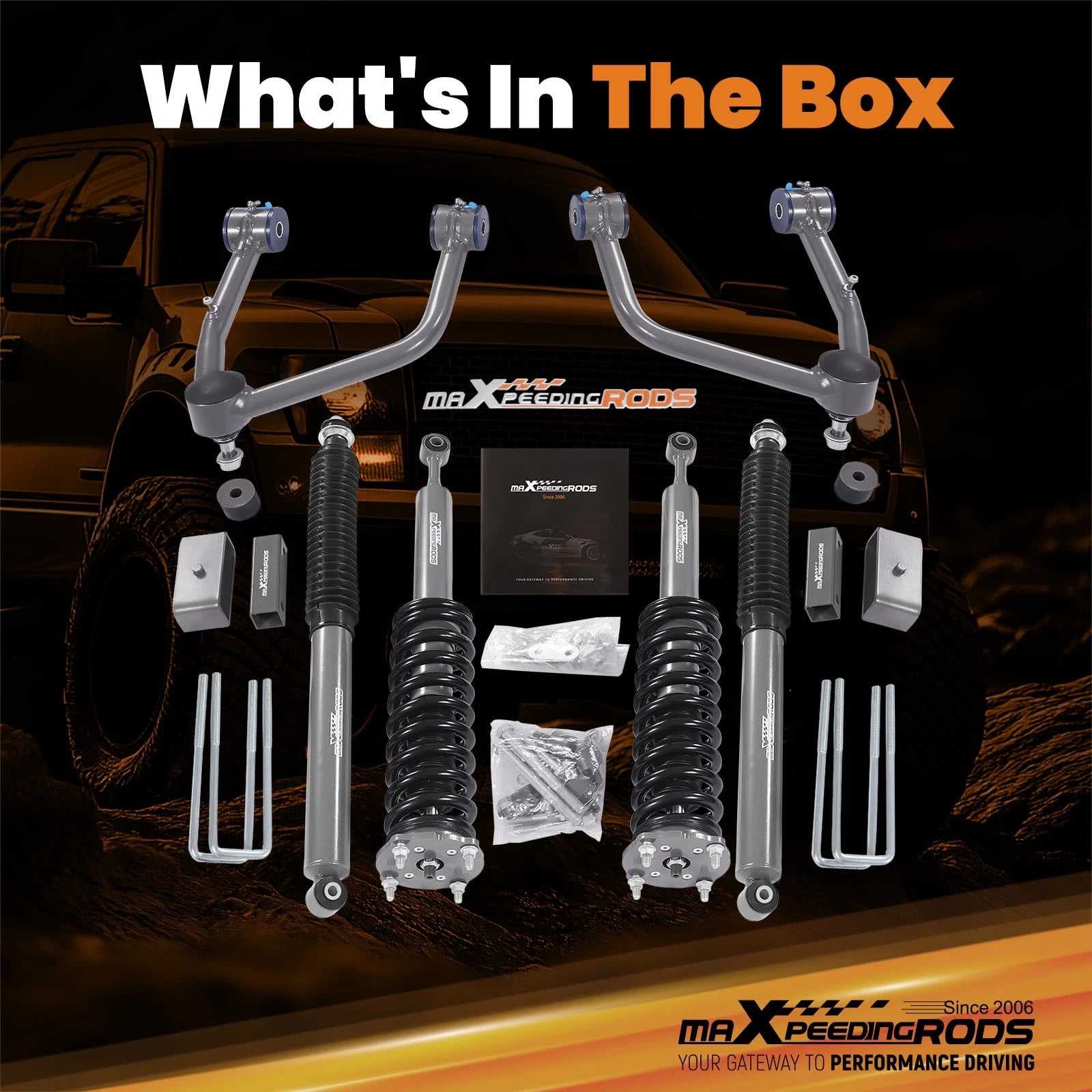 3.5" Lift Kit with Struts & Control Arms for Toyota Tundra (2007–2021)