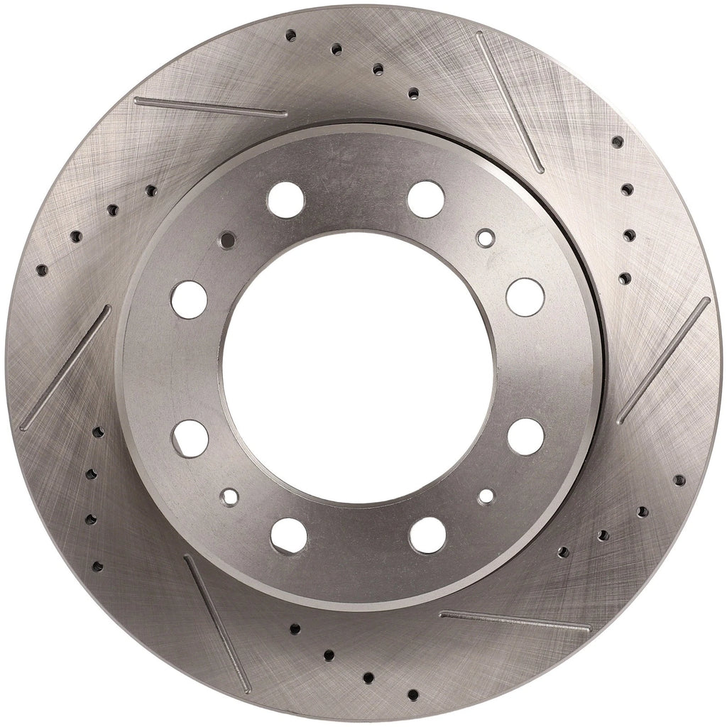 Rear Drilled Brake Rotors & Ceramic Brake Pads for RAM 1500 Tradesman HD (2010–2023)