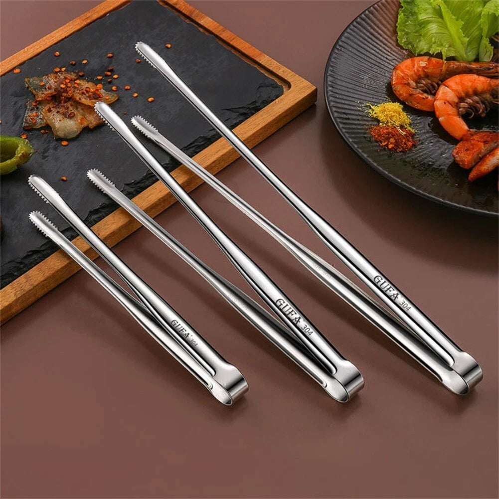 Stainless Steel Tongs for Grilling and Cooking (Universal Fit)