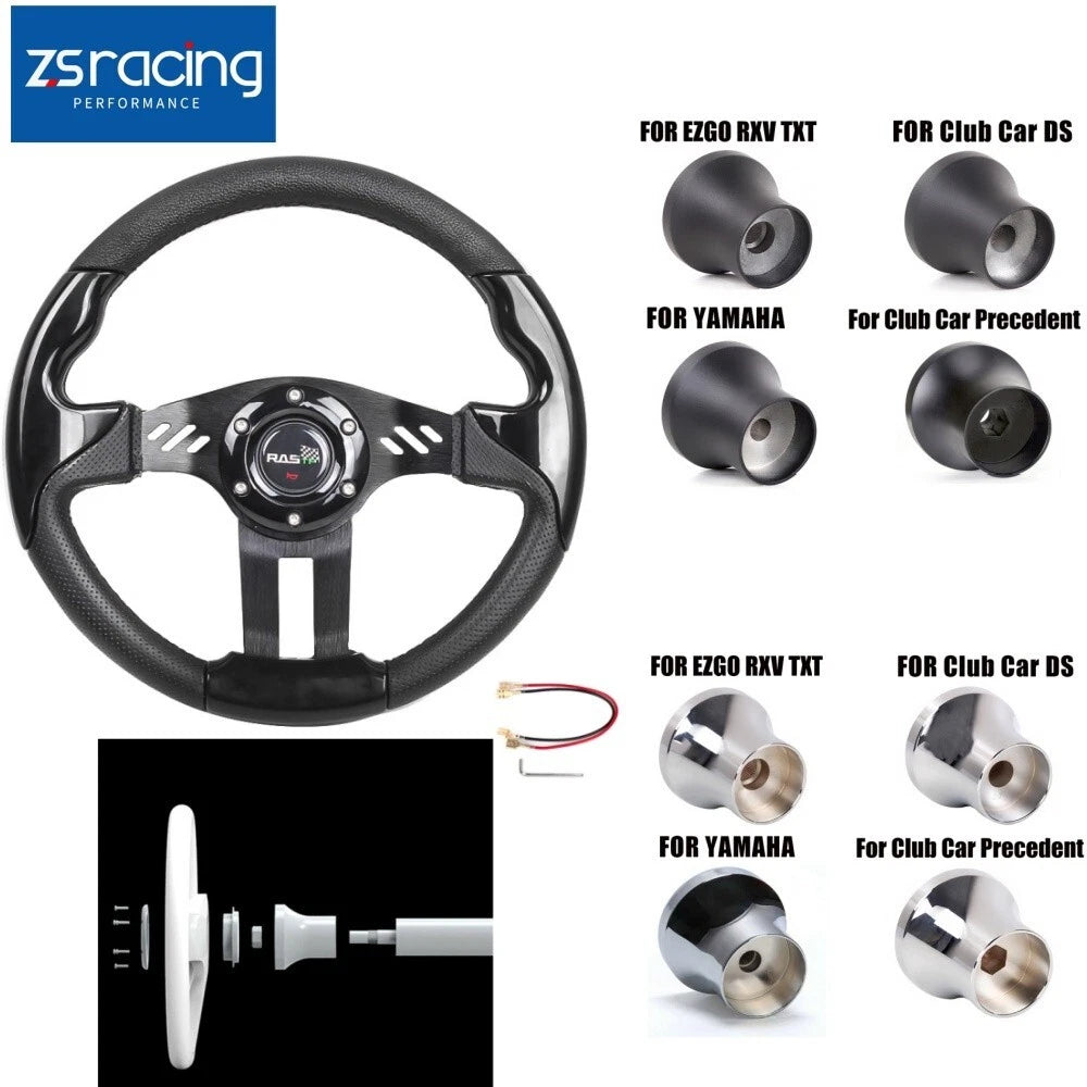 Steering Wheel Adapter for EZGO Club Car Yamaha Golf Cart (Fits )
