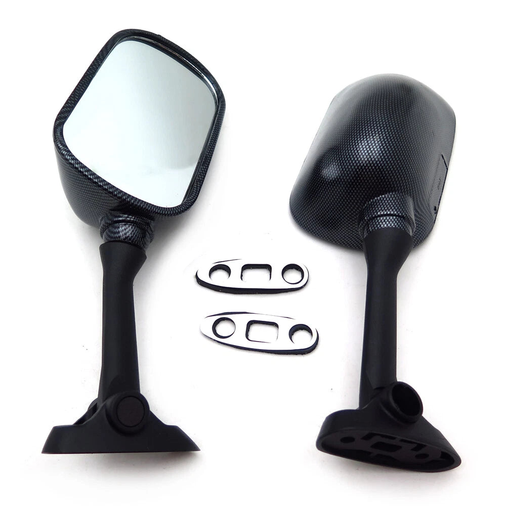 Racing Mirrors for Suzuki GSXR1000 (2001–2002), GSXR600 (2001–2003), GSXR750 (2001–2003) Carbon Style