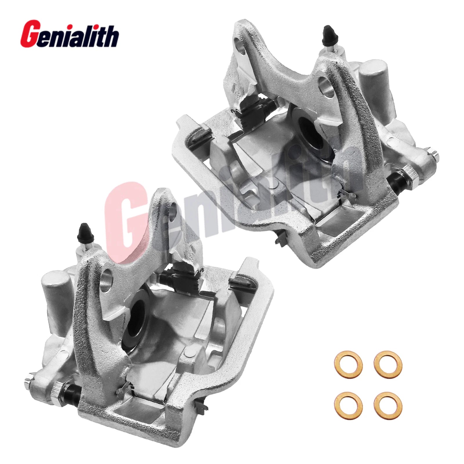 Rear Brake Calipers w/ Brackets for Chevy Tahoe Silverado Sierra (2007–2014)