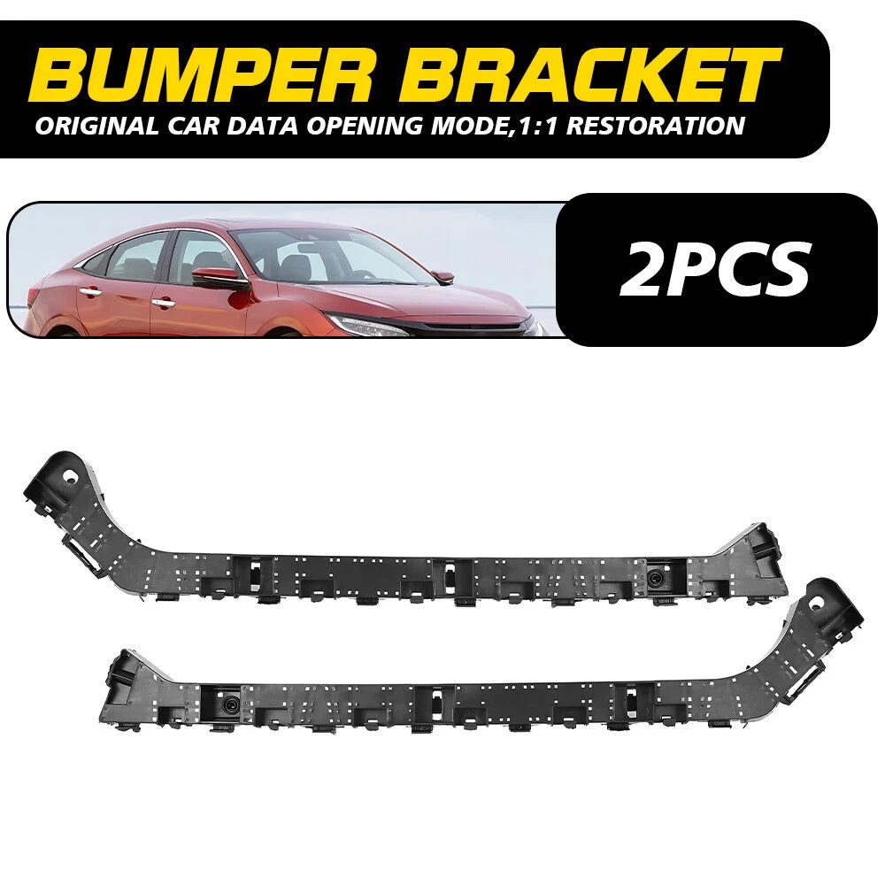 Set of 2 Rear Bumper Support Mounting Brackets for Honda Civic (2016–2021)