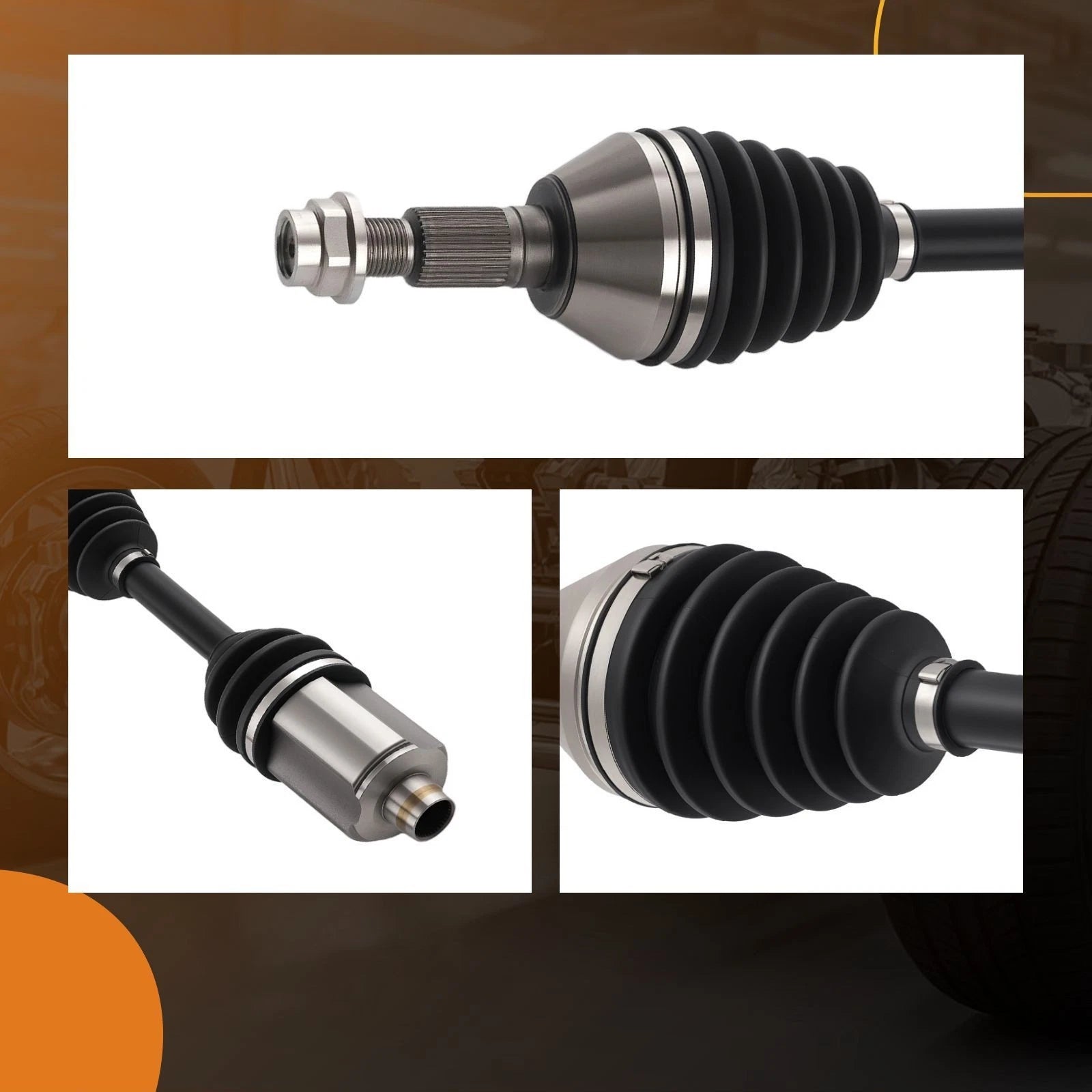 CV Axle Joint Front Left & Right Set for Pontiac G6, Chevrolet Malibu, Aura (2005–2010)