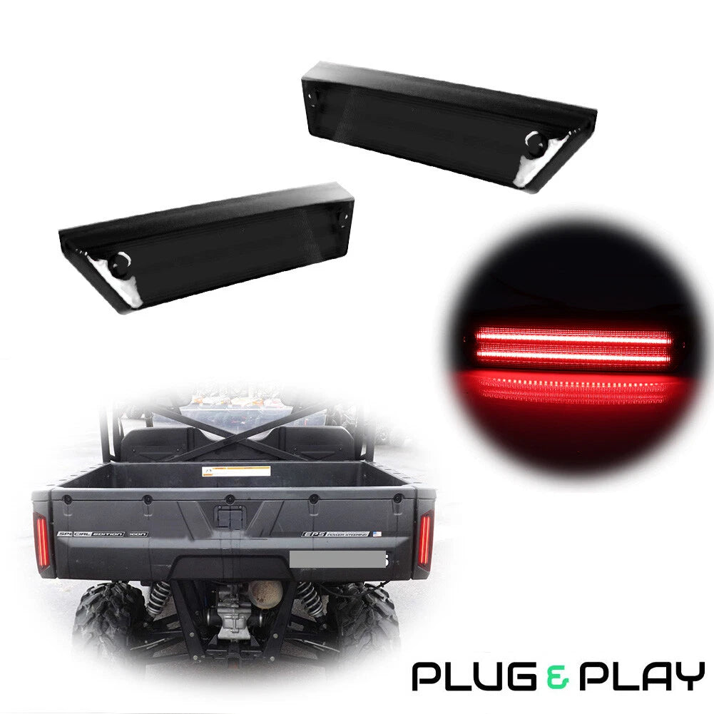 Smoke Tail Lights for Polaris Ranger 500 700 800 900 (2009–2016)