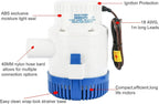 12V 3000GPH Electric Bilge Pump for Boat Marine