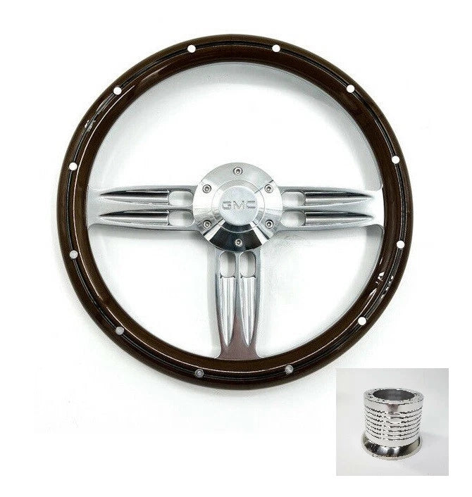 Polished Steering Wheel for GMC Chevy Trucks (1995–2001) 14 Inch