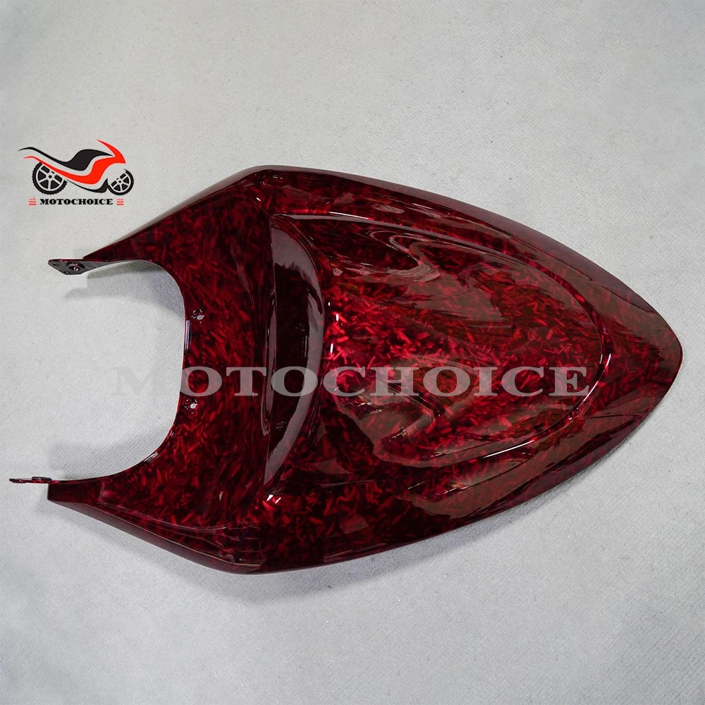 Red Forged Carbon Fiber Fairing Kit for Kawasaki Ninja ZX6R (2005–2006)