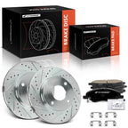 Front Drilled Brake Rotors & Ceramic Pads for Nissan Versa (2009–2011)