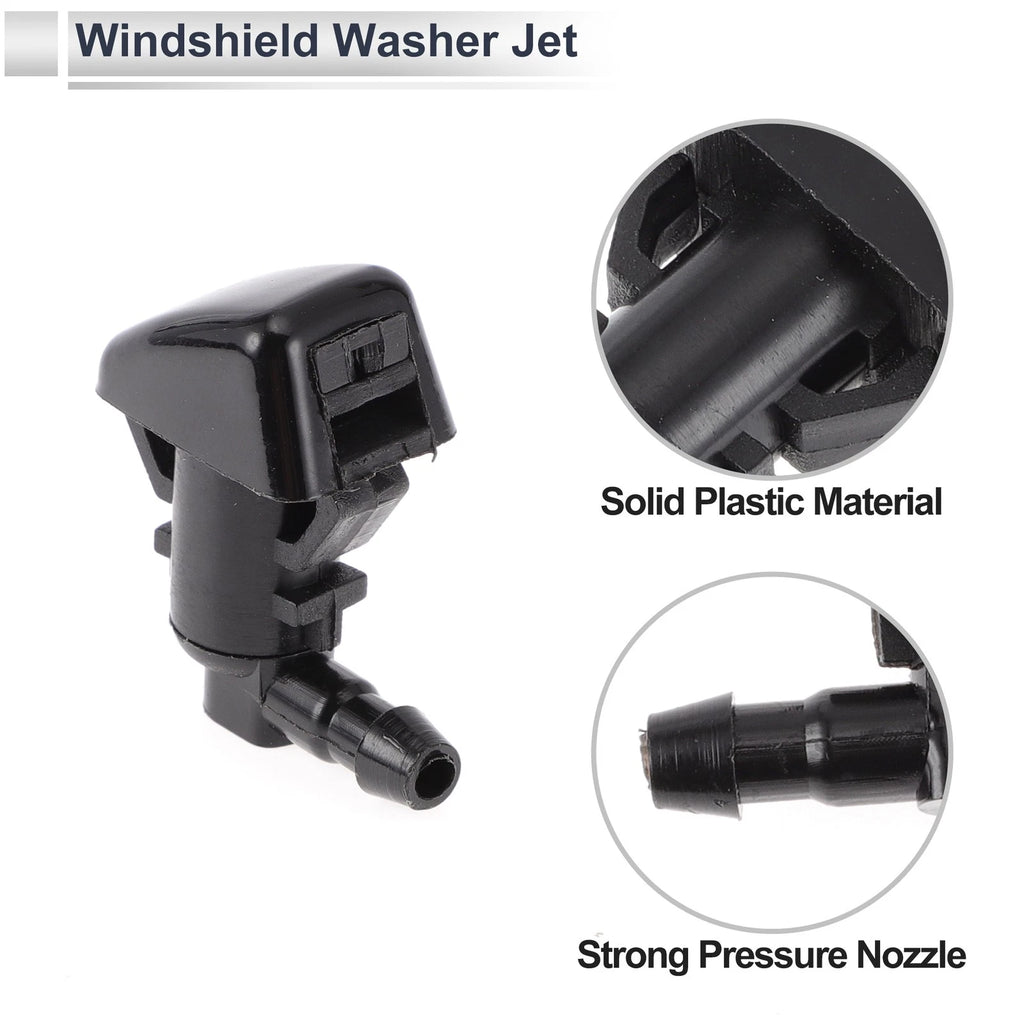 Windshield Washer Nozzle Set of 6 w/ Hose Connector for Ford  No.BT4Z17603A