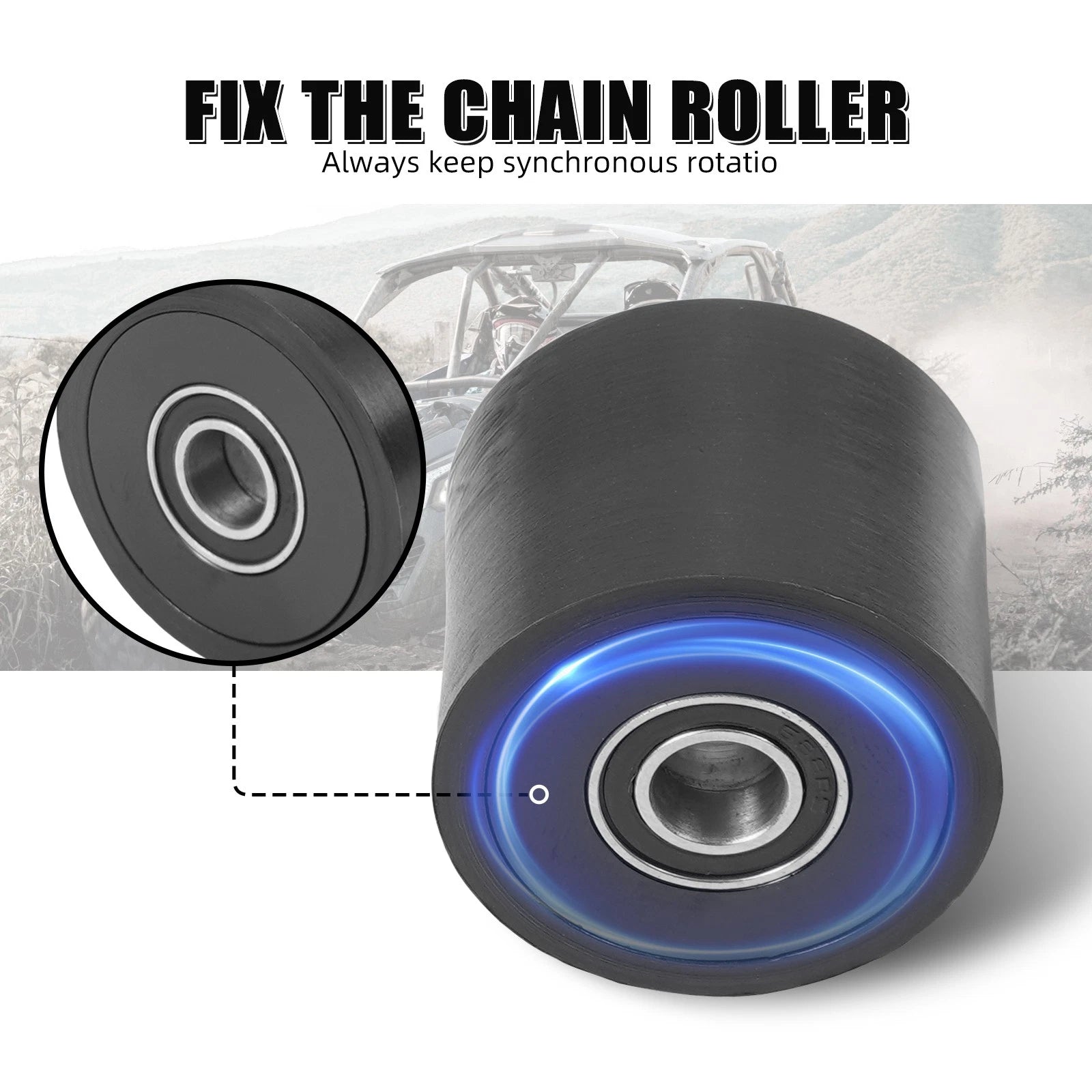 Lower Chain Roller with Bolt for Yamaha Raptor 700 700R SE (2015–2023)