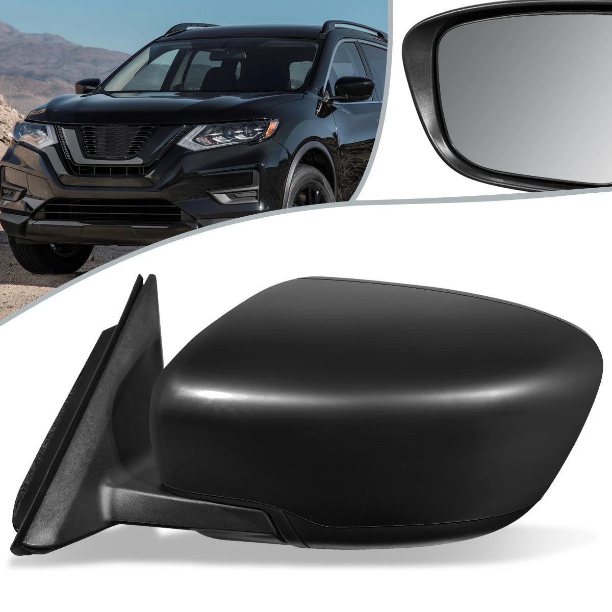 Driver Side Mirror for Nissan Rogue (2014–2016) NI1320267