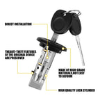 Ignition Switch Lock Cylinder for Chevy Silverado Tahoe (Replaces 15298923)