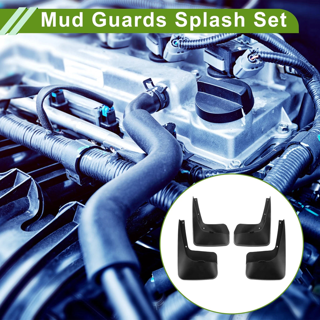 Set of 4 Mud Flaps Splash Guards for Dodge Town & Country (2011–2017)