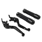 Set of 2 Black Extendable Brake Clutch Levers for BMW R1200GS (2004–2019)