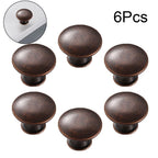 6X Cabinet Pull Handles for Jewelry Box Drawer (Red Bronze)