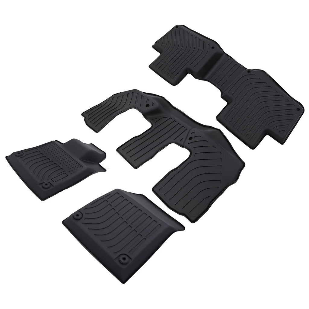 Set of 4 Black TPE Carpet Floor Mats for Volvo XC90 (2016–2025)