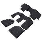 Set of 4 Black TPE Carpet Floor Mats for Volvo XC90 (2016–2025)