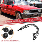 5pcs Spark Plug Wire Ignition Coil Cable No.8BU518140A for Mazda B2200 B2600 (1986–1993)