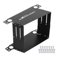 Adjustable Oil Cooler Air Guide Kit for Universal Fit (16-30 Row) Black Aluminum