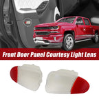 Pair Front Door Panel Courtesy Light Lens for Ford F-150 F-250 
