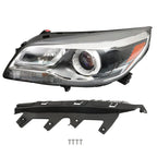 Set of 2 HID Headlight Assemblies for Chevy Malibu (2013–2016)