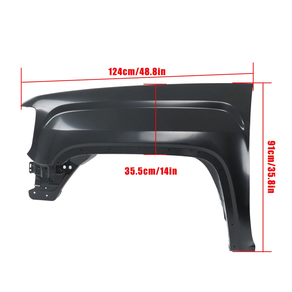 Steel Front Left Fender for GMC Sierra 1500/2500/3500 (2014–2019)