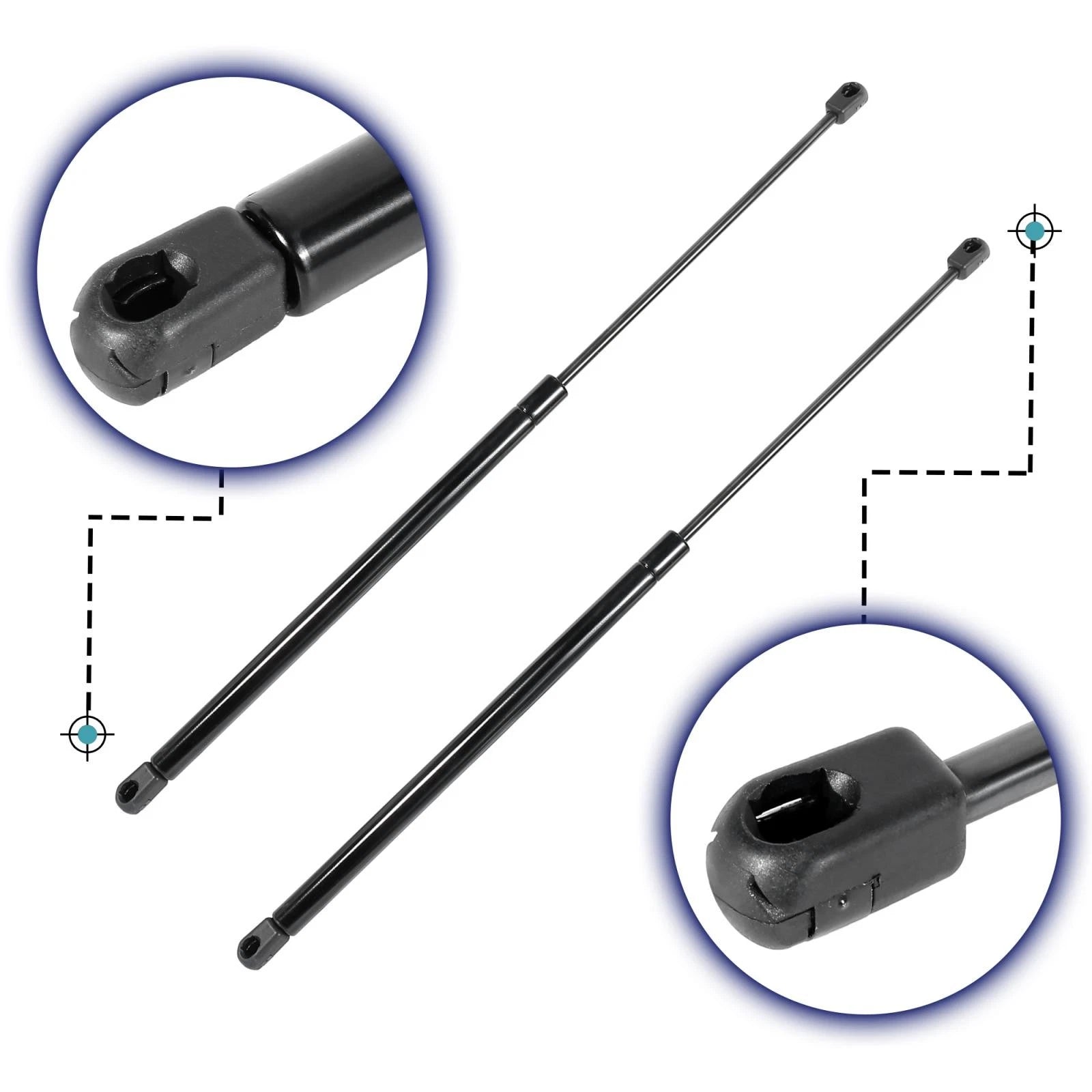 2X Rear Trunk Lift Supports Struts PM3098 for Volkswagen Beetle (1998–2010)