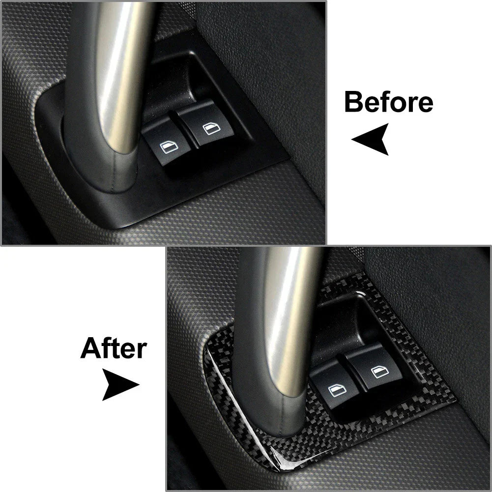 RHD Car Door Window Lift Switch Panel Cover for Audi TT TTS TTRS (2008-2014)